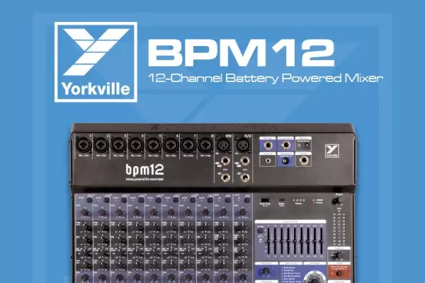 Yorkville�s New 12-Channel Battery-Powered Mixer